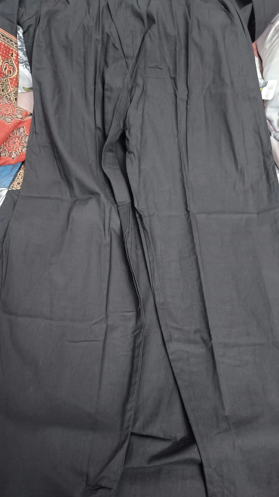 Azrak yoke with embroidery and dupatta