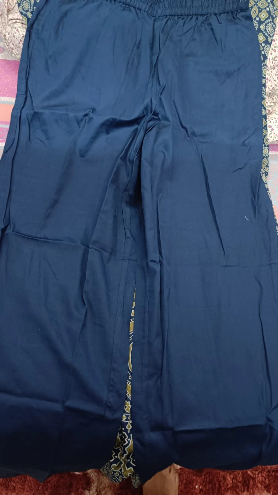 Azrak printed all over suit with dupatta