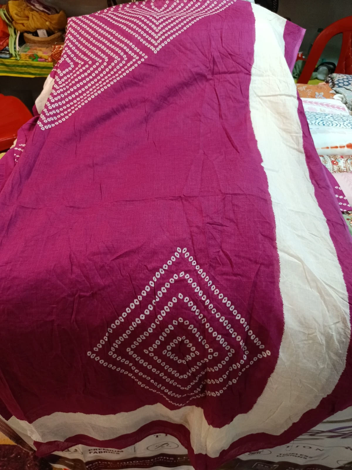 Bandhani v pattern with dupatta