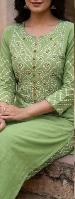 Mal cotton Bandani suit with Dupatta